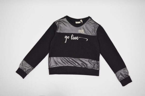 Sliver och svart sweatshirt